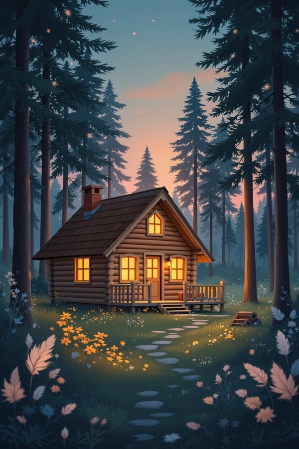 森林里的小屋封面